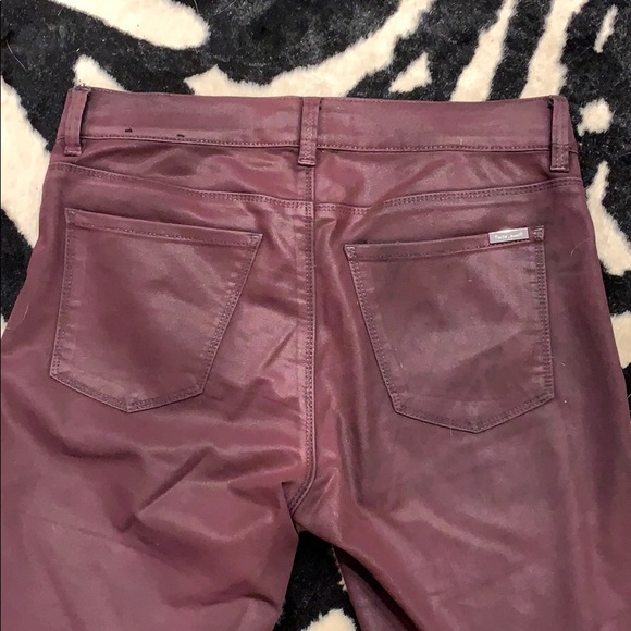 WHBM Maroon Coated Skinny Jeans - Picture 5 of 6
